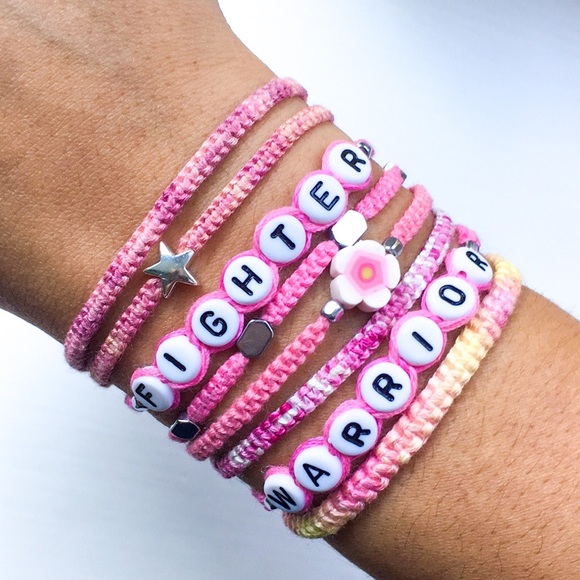 Mango Moon Jewelry - Breast Cancer Awareness Handmade Beaded Bracelets